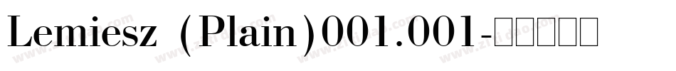 Lemiesz (Plain)001.001字体转换